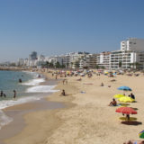 The beach in Quarteira, Algarve