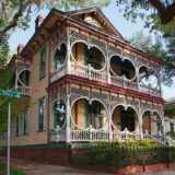 Gingerbread House in the historic district of Savannah, Georgia