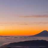 Sunrise over Mount Fuji
