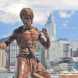 Statue of Bruce Lee on the Avenue of Stars, Hong Kong