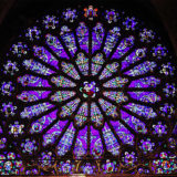 The ancestry of Jesus. Rose Window, St Denis Basilica, Paris