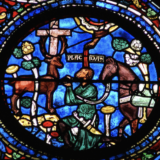The life of Saint Eustache, Chartres Cathedral, France