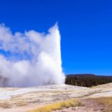 Old Faithful water geyser, Yellowstone National Park, Wyoming