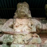 Mayan sculpture at the Copan ruins in Honduras
