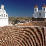 Tiled roofs and colonial architecture in Sucre, Bolivia