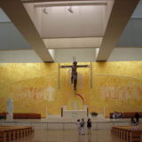 The main altar of the Basilica of the Most Holy Trinity in Fatima
