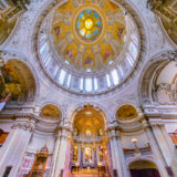 The interior view of the Berlin Cathedral Church (Berliner Dom) on Museum Island