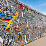 The East Side Gallery-- a 1.3 km long part of the original Berlin Wall