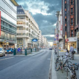 Friedrichstrasse (Frederick Street) - a major culture and shopping street in central Berlin