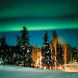 Aurora borealis at Yellowknife, Northwest Territories