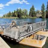 Bill Menor's reconstructed ferry over the Snake River in Wyoming