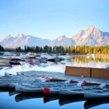 Kayaks, Grand Tetons, Wyoming