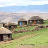 Lesotho mountain village