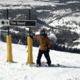 Skiing at Grand Targhee in the Tetons, Wyoming