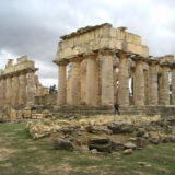 The Temple of Zeus in Cyrene, Libya