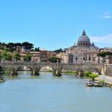 St. Peter's Basilica near the Tiber River, Rome